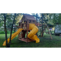 Детский игровой комплекс MoyDvor Панорама с винтовой трубой и спуском 10104 02