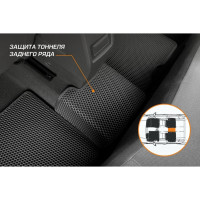Коврики салона AutoFlex EVA, для Mitsubishi Eclipse Cross 2018-2021 2021-, цвет черный 3400301