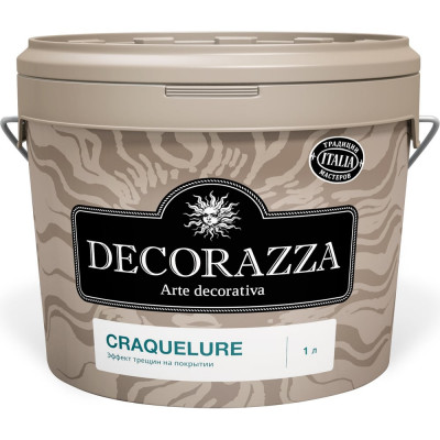 Декоративное покрытие DECORAZZA Craquelure для эффекта растрескавшейся краски 1 л DCR-10