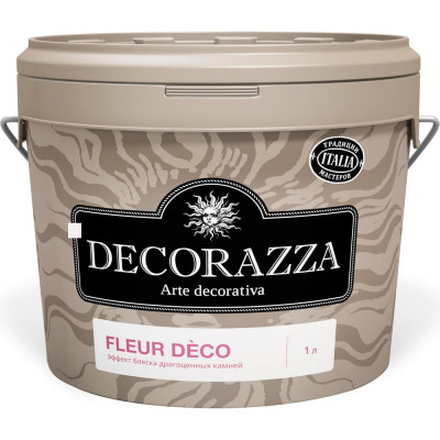 Финишное покрытие DECORAZZA Fleur Deco Base incolore FD00 база бесцветная 1 л DFD00-10
