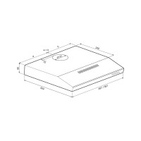 Кухонная вытяжка KRONA Jessica slim 600 black PB 00022841