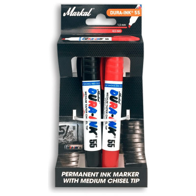 Набор маркеров Markal RETAIL PACK Dura-Ink 55 1 черный+1 красный 22244