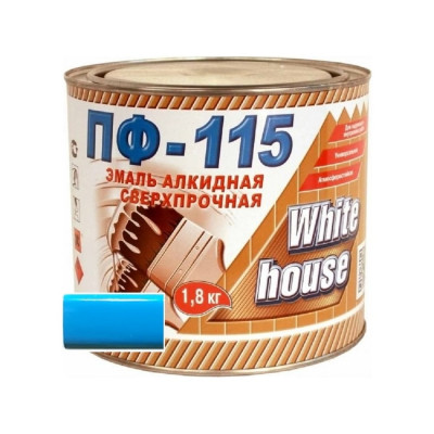 Эмаль White House ПФ-115 (голубая; 1.8 кг) 15210