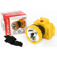 Налобный фонарь Ultraflash LED53761 желтый, 1 LED, 1 Вт, 1 режим, 3XR6, пластик, коробка 14255