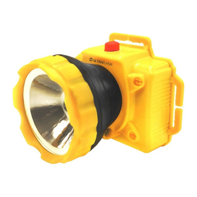 Налобный фонарь Ultraflash LED53761 желтый, 1 LED, 1 Вт, 1 режим, 3XR6, пластик, коробка 14255