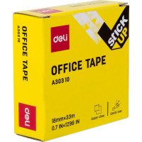 Канцелярская клейкая лента DELI EA30310 кристально-прозрачная, 33 м х 18 мм 1052206