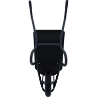 Строительная, одноколесная тачка Variant, с ЧЕРНЫМ ПЛАСТИКОВЫМ корытом, колесо 4.80/4.00-8, 120 л. 11120ЧПК