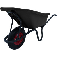 Строительная, одноколесная тачка Variant, с ЧЕРНЫМ ПЛАСТИКОВЫМ корытом, колесо 4.80/4.00-8, 120 л. 11120ЧПК