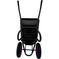 Строительная, двухколесная тачка Variant с ЧЕРНЫМ ПЛАСТИКОВЫМ корытом, 2 колеса 4.80/4.00-8, 120 л. 12120ЧПК