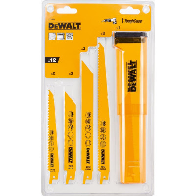 Набор полотен по металлу и дереву, 12 шт. DEWALT DT2445