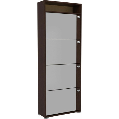 Обувница Leset Эдит 4S (2 уп.), зеркальная, венге 7778-7876