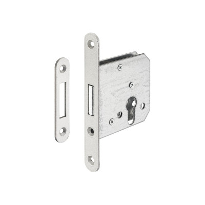 Врезной замок Hafele PZ серебристый 55/20 911.22.698