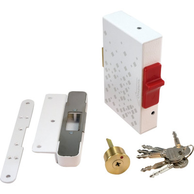 Электромеханический накладной замок PROMIX для запирания распашных дверей и калиток Promix-SM215.10 white