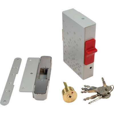 Электромеханический накладной замок PROMIX для запирания распашных дверей и калиток Promix-SM215.10 silver