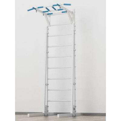 Напольная шведская стенка BARFITS new age r1 с рукоходом, белый na-r1-ruk-white