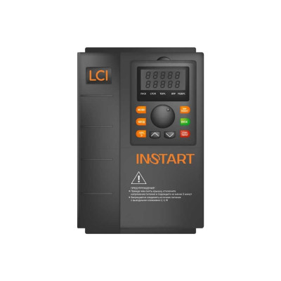 Преобразователь частоты INSTART lci-g7.5/p11-4b+lci-fm 7.5квт/11квт, 18а/24a, 3ф, 380в, 50гц/60гц, ip20, с панелью управления 000 91034