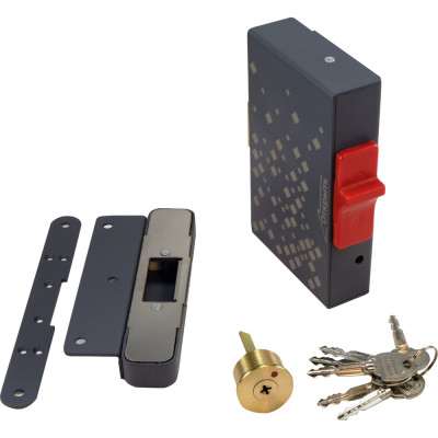 Накладной замок для запирания распашных дверей и калиток PROMIX Promix-SM215.10 graphite