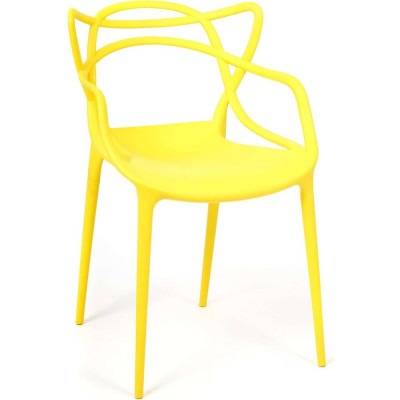 Стул Tetchair cat chair (mod. 028) пластик, 54,5x56x84 см, желтый, 1 шт. в упаковке, 037 19624
