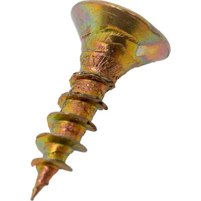 Универсальный саморез STEELREX потайной, шлиц Pz, жёлтый цинк 2.5x10 мм, коробка 500 шт. 0125025010B500050064