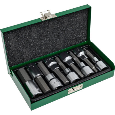 Набор бит 6-гранных 80 мм, 1/2"DR, 9 предметов TOPTUL GAAD0905