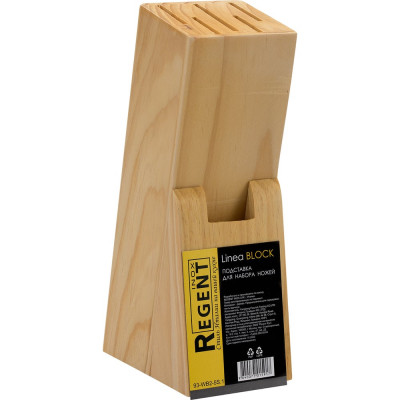 Подставка для ножей Regent inox сосна, Linea BLOCK 93-WB2-5S.1