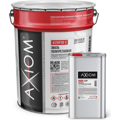 Эмаль полиуретановая AXIOM SintoPUR 95 цвет RAL 9001 18 кг AI20P39-9001