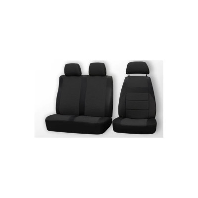 Чехлы на сиденья DEFLY ГАЗель Некст, 2013-н.в., экокожа черная/замша черная G016-2Z