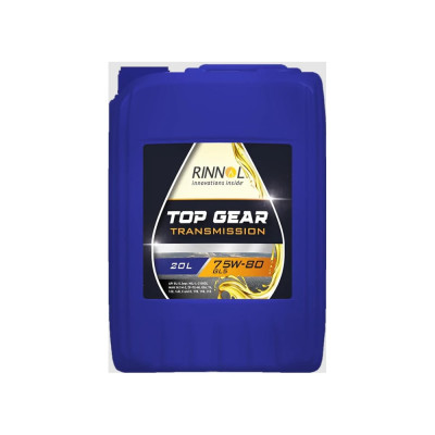 Масло трансмиссионное синтетическое RINNOL TOP GEAR 75W-80 GL5 e20L 192186