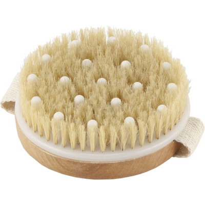 Щетка деревянная с массажером Банная линия 11x11x3см, 10-859