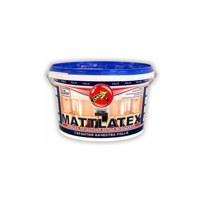 Краска водно-дисперсионная Mattlatex 3.5 кг Poli-R 8268