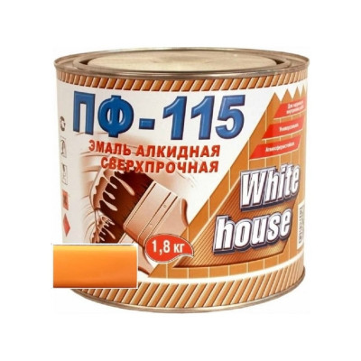 Эмаль White House ПФ-115 (оранжевая; 1.8 кг) 15228