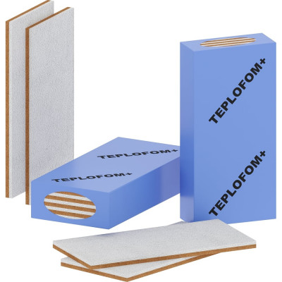Звукоизоляционная панель Teplofom+ 1200х600х22 мм 22 с ГВЛ
