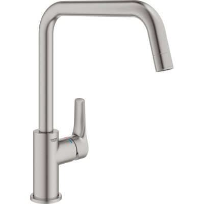 Смеситель для кухни GROHE Eurosmart 2021, U-образный высокий излив, суперсталь 30567DC0