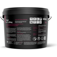 Краска для стен и потолков OLSTA Wall&ceiling БАЗА A 9 л OWCA-90