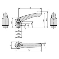 Зажимной рычаг KIPP K0123.2081