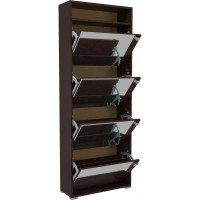 Обувница Leset Эдит 4S (2 уп.), зеркальная, венге 7778-7876