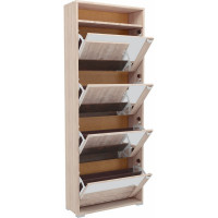 Обувница Leset Эдит 4S (2 уп.), зеркальная, дуб санома 7778-7883