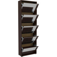 Обувница Leset Эдит 5S (2 уп.), зеркальная, венге 7779-7890