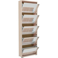 Обувница Leset Эдит 5S (2 уп.), зеркальная, дуб санома 7779-7906