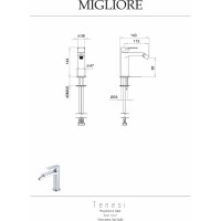 Смеситель для биде Migliore TENESI хром 25418