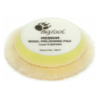 Мягкий полировальный диск из натуральной овчины (50/65 мм; Velcro; жёлтый) RUPES 9.BW70M/24