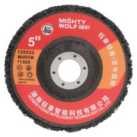 Диск коралловый зачистной для снятия ржавчины, краски на УШМ P46, черный 125 мм, 5 шт Vitatools C-125-P46-B-5