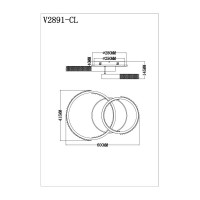 Накладной светильник Moderli Novas V2891-CL