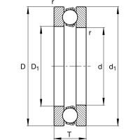 Подшипник BS Bearing 51113 2001001641405