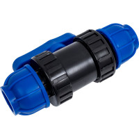 Компрессионный шаровой кран Millennium ПНД, 25-25, PN10 PEKP2525