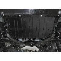 Защита картера + КПП + комплект крепежа AutoMax сталь, Mazda 6 2018-, V - 2.0; 2.5/Mazda 3 2013-, V - 1.5; 1.6; 2.0/Mazda 6 2015-2018, V - 2.0; 2.5/ AM.3825.1