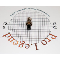 Разъем MIC12 Pro Legend 2P гнездо, металл, на кабель PL2214
