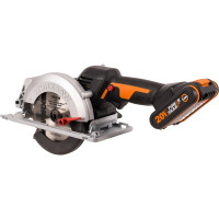 Циркулярная мини-пила аккумуляторная бесщеточная WORX, 20 В, 120 мм, 2 А·ч x 1, ЗУ 2 А WX531