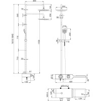 Смеситель Lemark Tropic для ванны и душа, термостатический LM7009C
