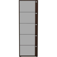 Обувница Leset Эдит 5S (2 уп.), зеркальная, венге 7779-7890